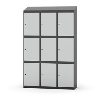 Skolskåp Novis sluttande tak 3:3 B120