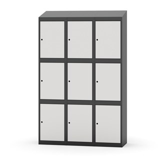 Skolskåp Novis sluttande tak 3:3 B120