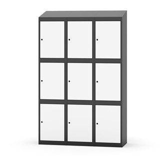 Skolskåp Novis sluttande tak 3:3 B120