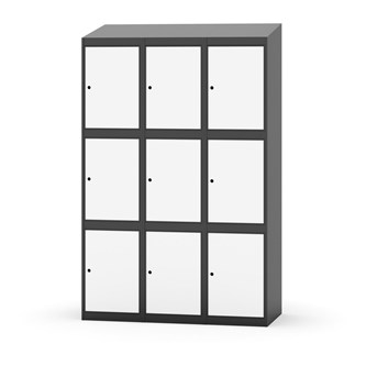 Skolskåp Novis sluttande tak 3:3 B120