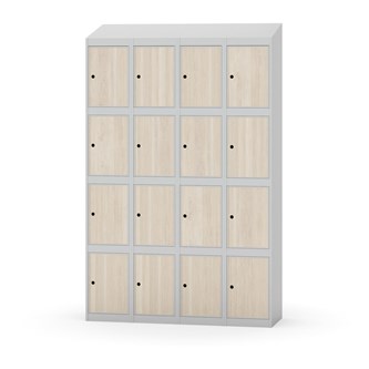 Skolskåp Novis sluttande tak 4:4 B120