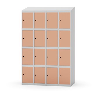 Skolskåp Novis sluttande tak 4:4 B120