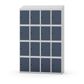 Skolskåp Novis sluttande tak 4:4 B120