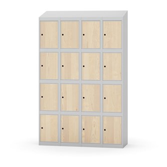 Skolskåp Novis sluttande tak 4:4 B120