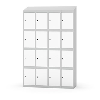 Skolskåp Novis sluttande tak 4:4 B120