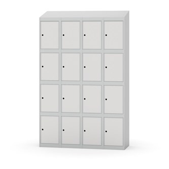 Skolskåp Novis sluttande tak 4:4 B120