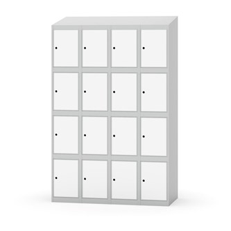 Skolskåp Novis sluttande tak 4:4 B120