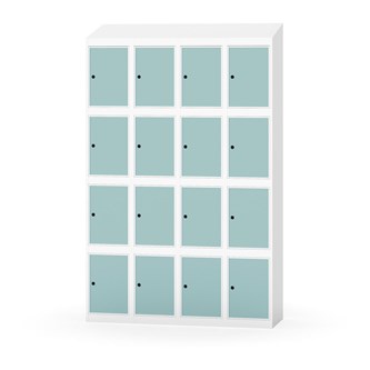 Skolskåp Novis sluttande tak 4:4 B120