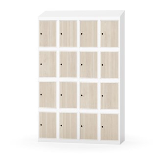 Skolskåp Novis sluttande tak 4:4 B120