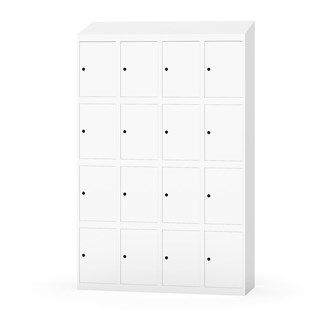 Skolskåp Novis sluttande tak 4:4 B120