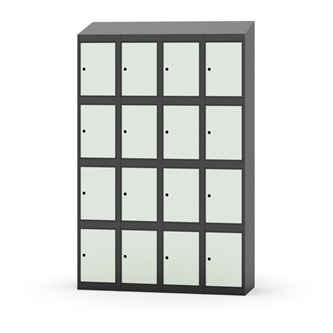 Skolskåp Novis sluttande tak 4:4 B120