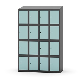 Skolskåp Novis sluttande tak 4:4 B120