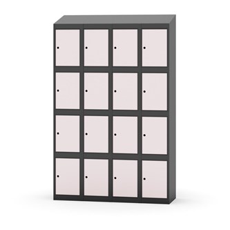 Skolskåp Novis sluttande tak 4:4 B120