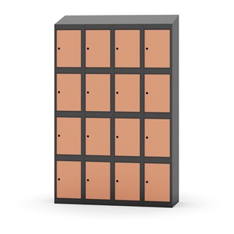 Skolskåp Novis sluttande tak 4:4 B120