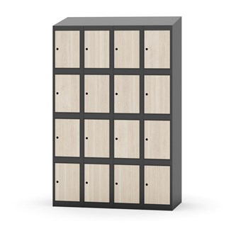 Skolskåp Novis sluttande tak 4:4 B120