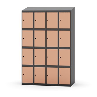 Skolskåp Novis sluttande tak 4:4 B120