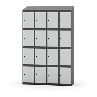 Skolskåp Novis sluttande tak 4:4 B120