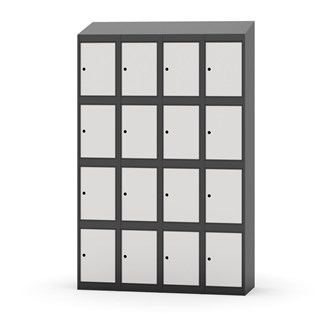 Skolskåp Novis sluttande tak 4:4 B120