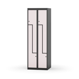 Skolskåp Novis Z plant tak 4 fack B60