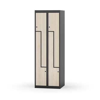 Skolskåp Novis Z plant tak 4 fack B60