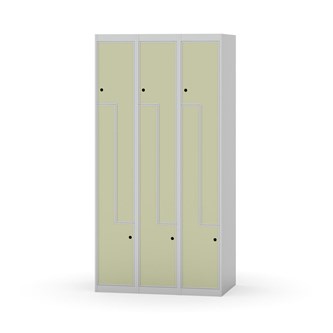 Skolskåp Novis Z plant tak 6 fack B90