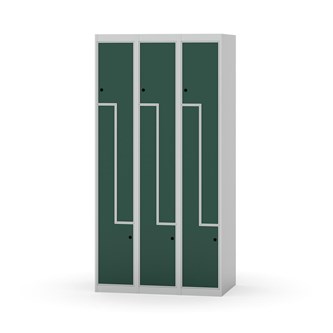 Skolskåp Novis Z plant tak 6 fack B90