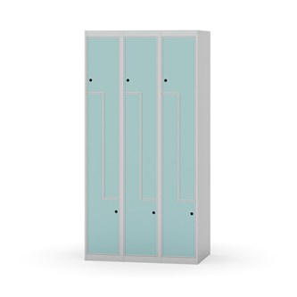 Skolskåp Novis Z plant tak 6 fack B90