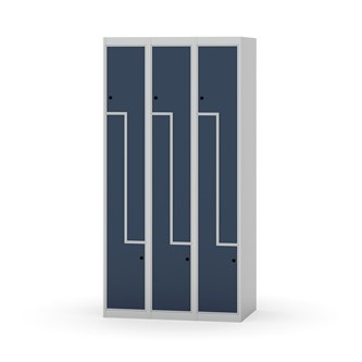 Skolskåp Novis Z plant tak 6 fack B90