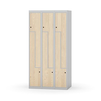 Skolskåp Novis Z plant tak 6 fack B90