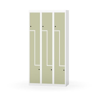 Skolskåp Novis Z plant tak 6 fack B90