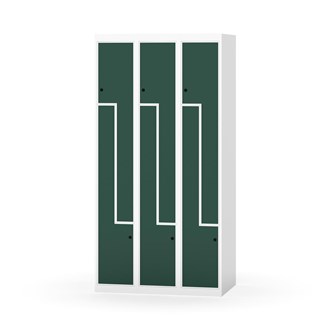 Skolskåp Novis Z plant tak 6 fack B90