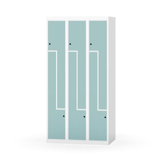 Skolskåp Novis Z plant tak 6 fack B90