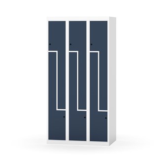 Skolskåp Novis Z plant tak 6 fack B90