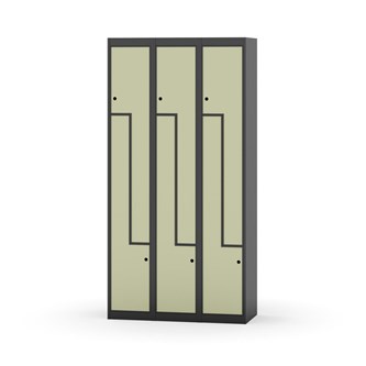 Skolskåp Novis Z plant tak 6 fack B90