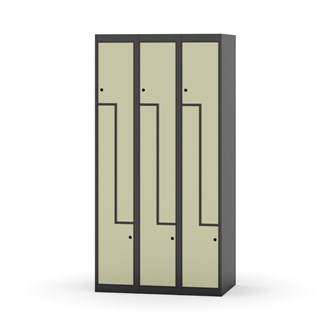 Skolskåp Novis Z plant tak 6 fack B90