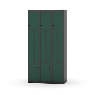 Skolskåp Novis Z plant tak 6 fack B90