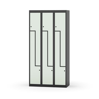 Skolskåp Novis Z plant tak 6 fack B90