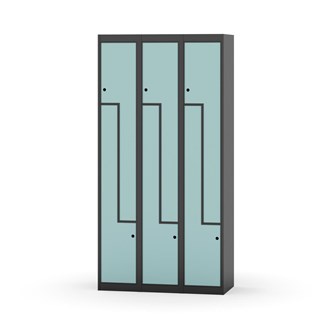 Skolskåp Novis Z plant tak 6 fack B90