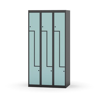 Skolskåp Novis Z plant tak 6 fack B90