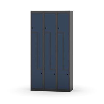 Skolskåp Novis Z plant tak 6 fack B90