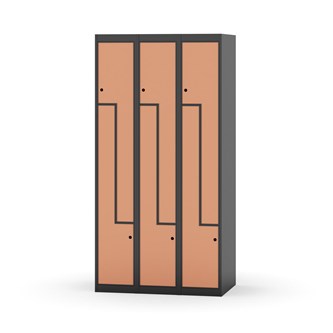 Skolskåp Novis Z plant tak 6 fack B90