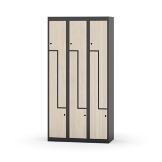 Skolskåp Novis Z plant tak 6 fack B90