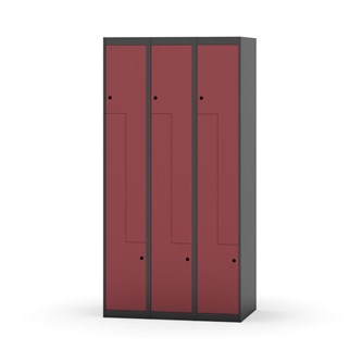 Skolskåp Novis Z plant tak 6 fack B90