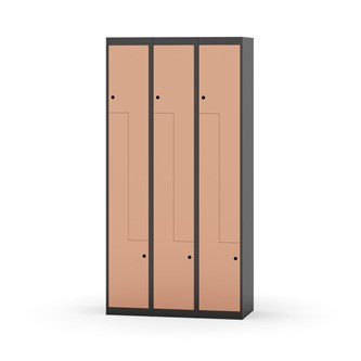 Skolskåp Novis Z plant tak 6 fack B90