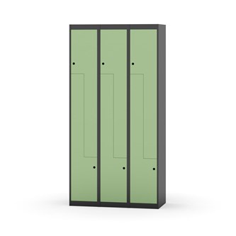 Skolskåp Novis Z plant tak 6 fack B90