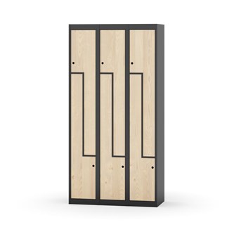 Skolskåp Novis Z plant tak 6 fack B90