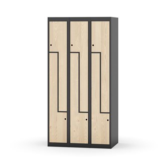 Skolskåp Novis Z plant tak 6 fack B90