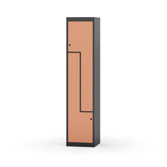 Skolskåp Novis Z plant tak 2 fack B40