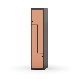 Skolskåp Novis Z plant tak 2 fack B40