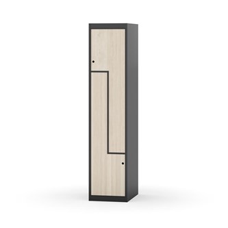 Skolskåp Novis Z plant tak 2 fack B40